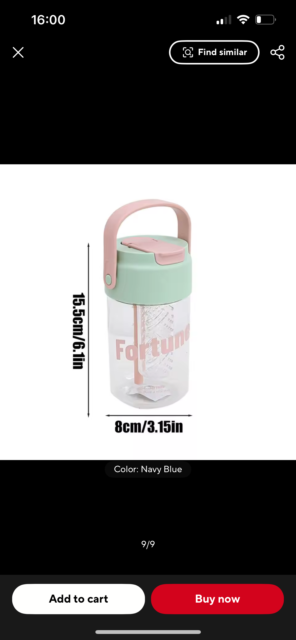 Drinking Bottle Sports Drinking Bottle With Tea Strainer Large Capacity Straw Water Cup Water Bottle With Carrying Loop For