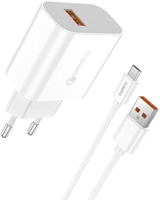 33W Fast Charger 3.0 Adapter  2in1 1M Cable length