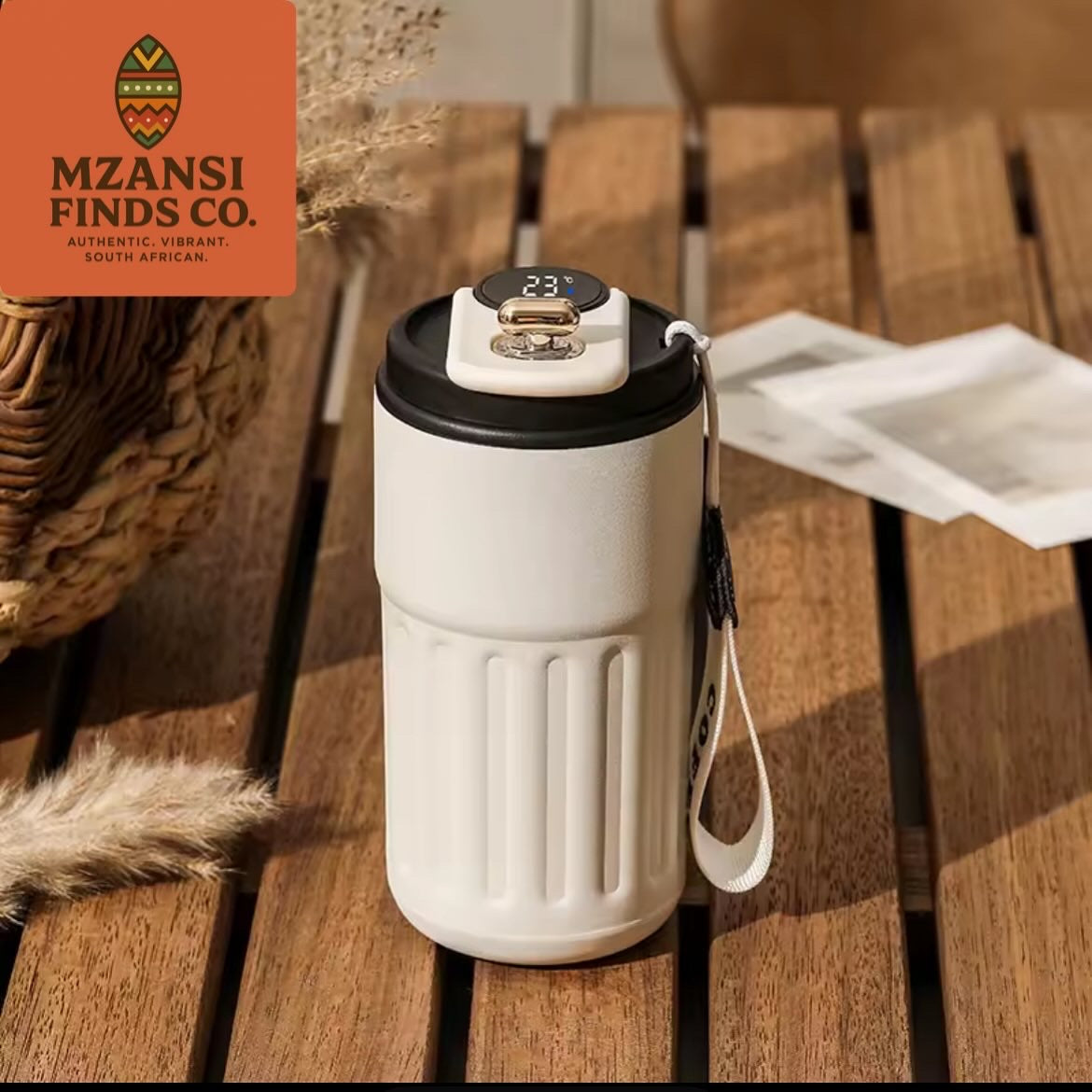 Smart Digital Temperature Display Thermos Travel Mug - 450ml