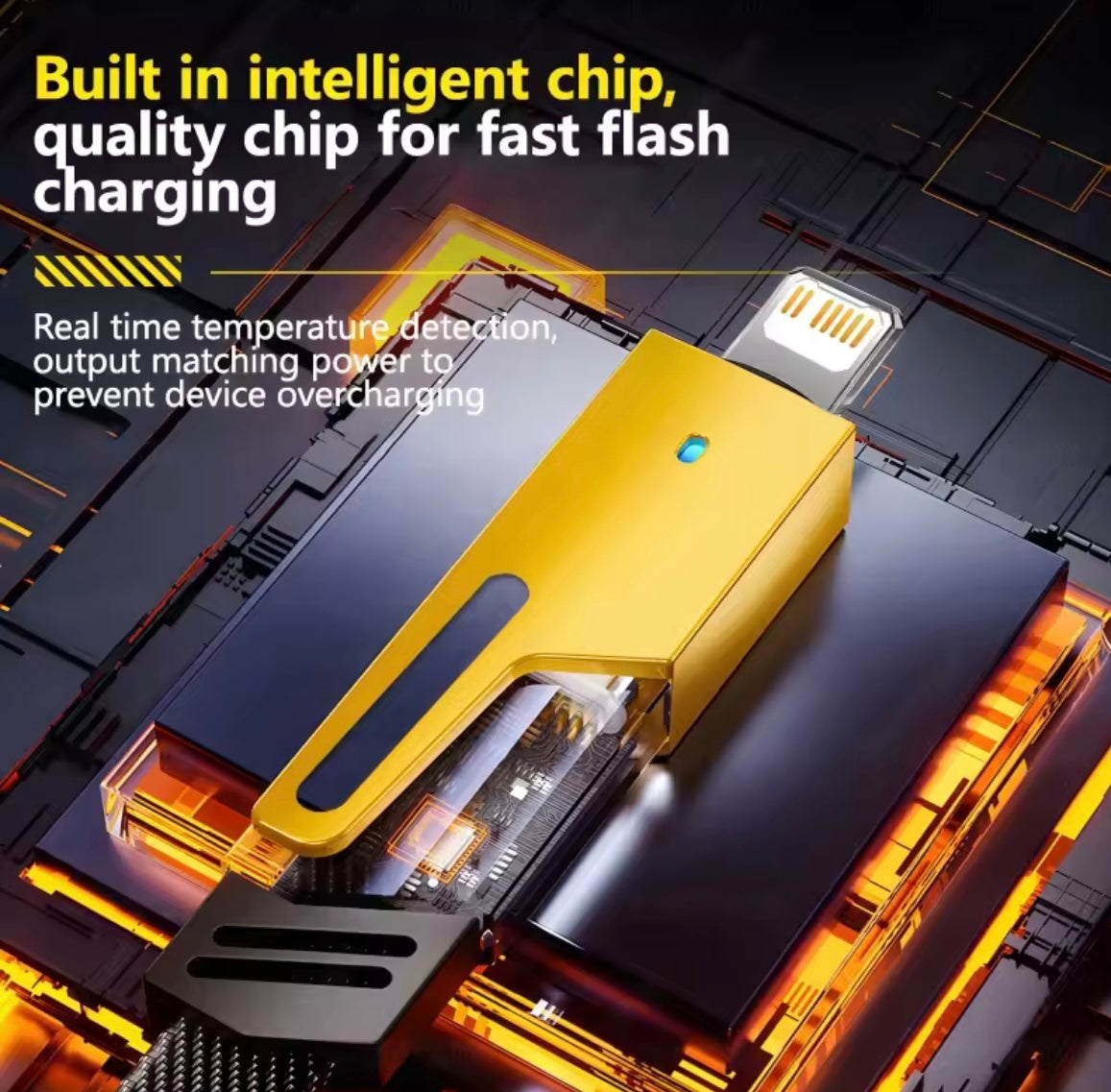 4in1 Type C to Type C 65W Mecha Style Fast Charging Cable for iPhone Samsung Xiaomi Redmi POCO OnePlus USB A to USB C Data Cord