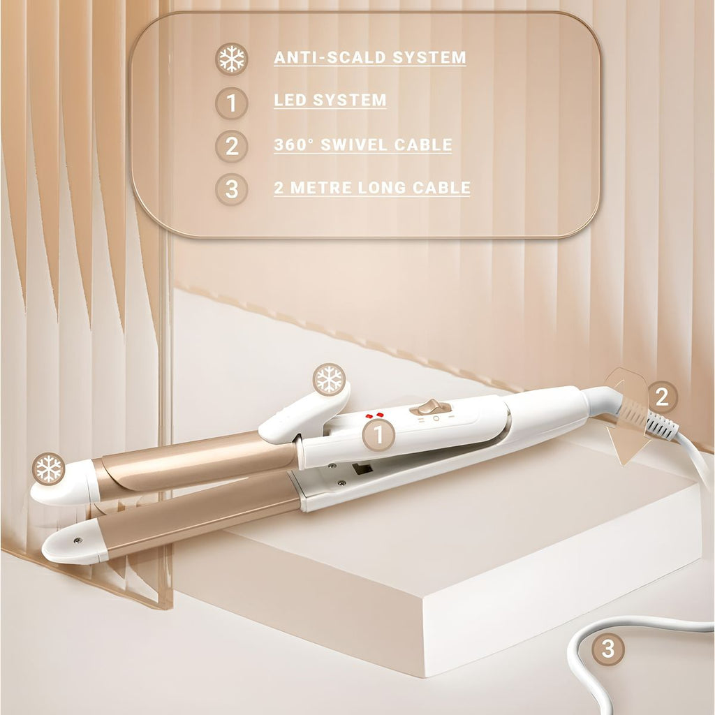 Hair Straightener/Curler 2-in-1 Hair Styler