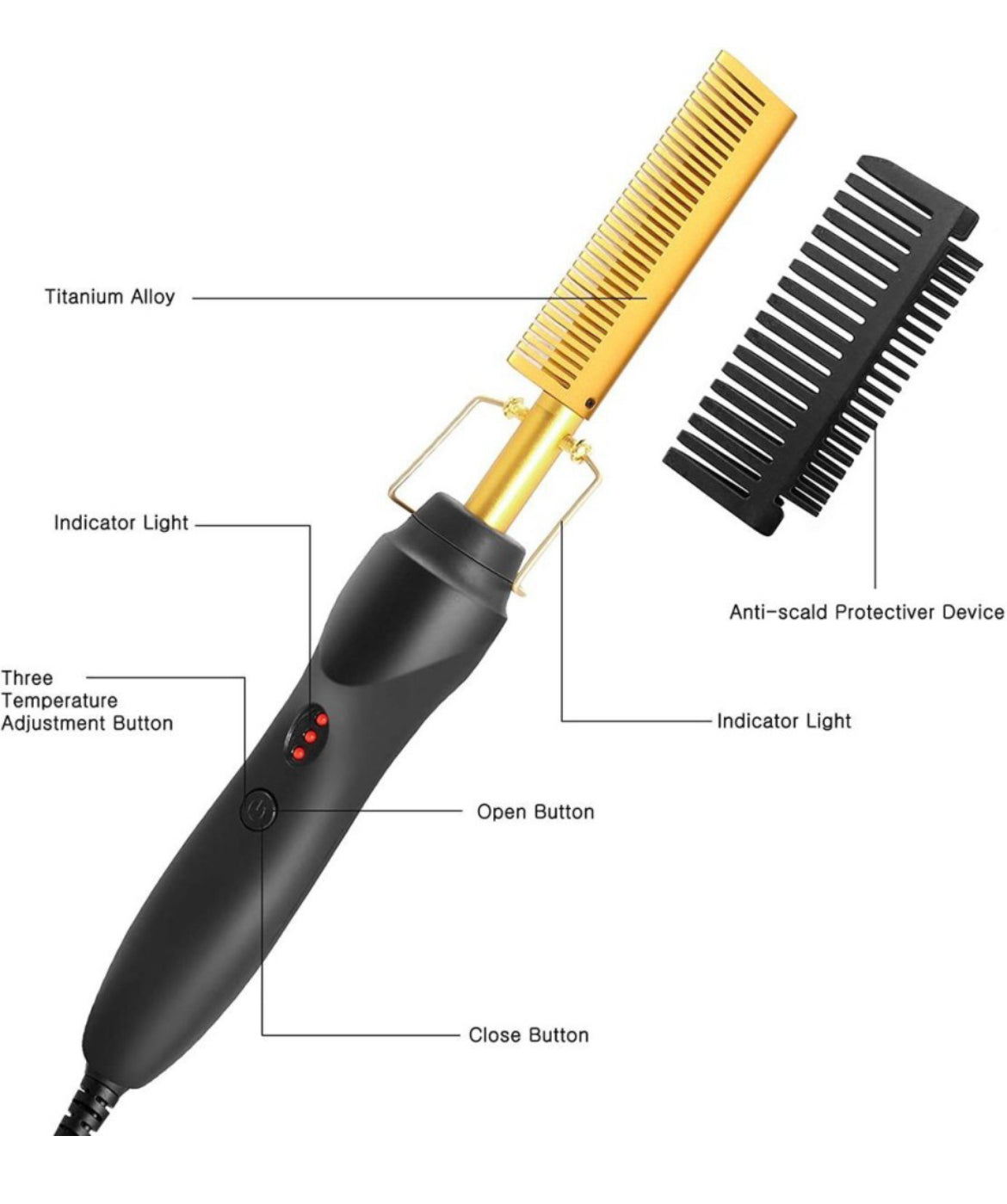 Electric Hair Styling Hot Comb
