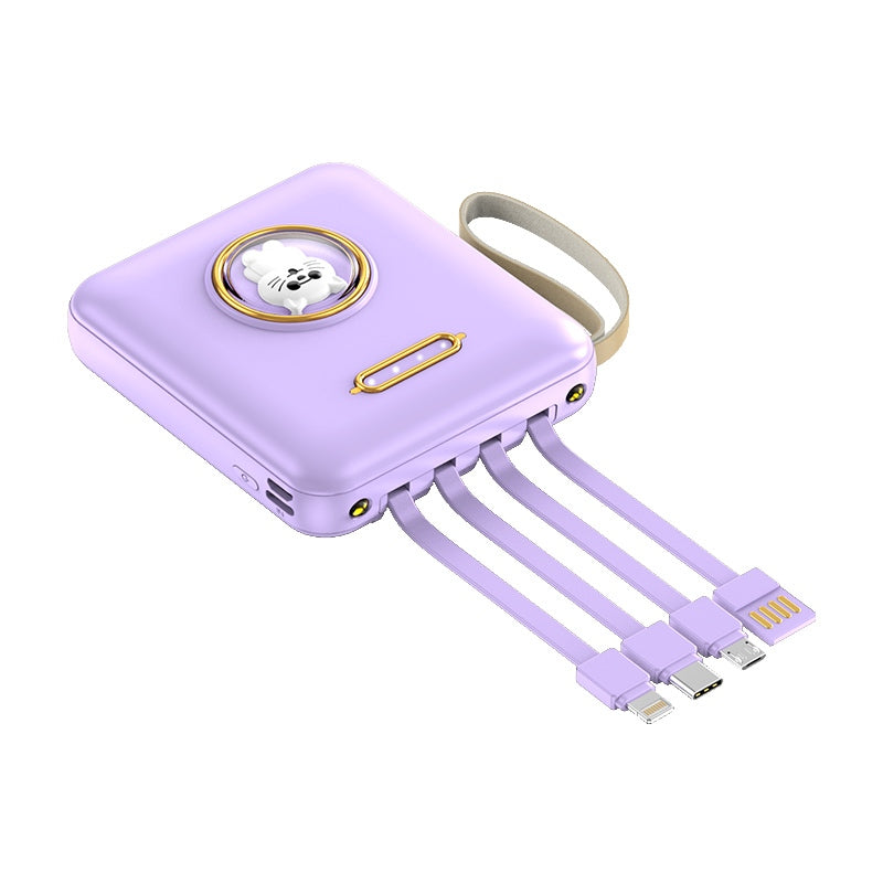 Loveday 4 in1 Cute 12000mAh Mini Fast-Charging with Power Bank