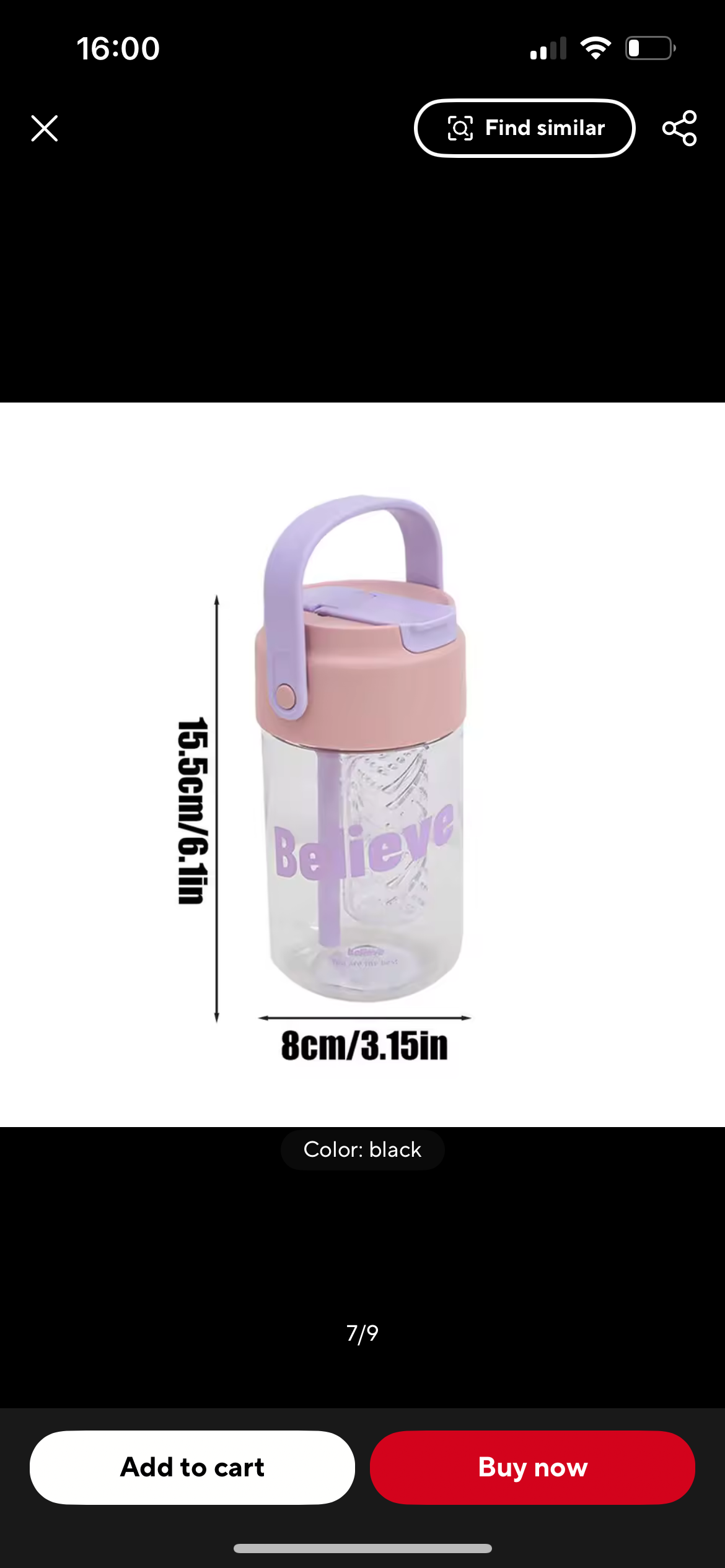 Drinking Bottle Sports Drinking Bottle With Tea Strainer Large Capacity Straw Water Cup Water Bottle With Carrying Loop For