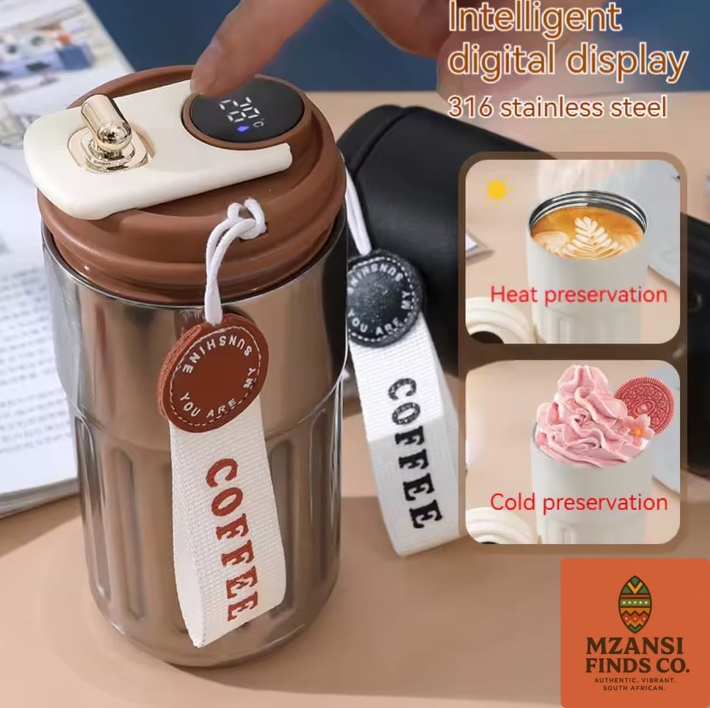 Smart Digital Temperature Display Thermos Travel Mug - 450ml