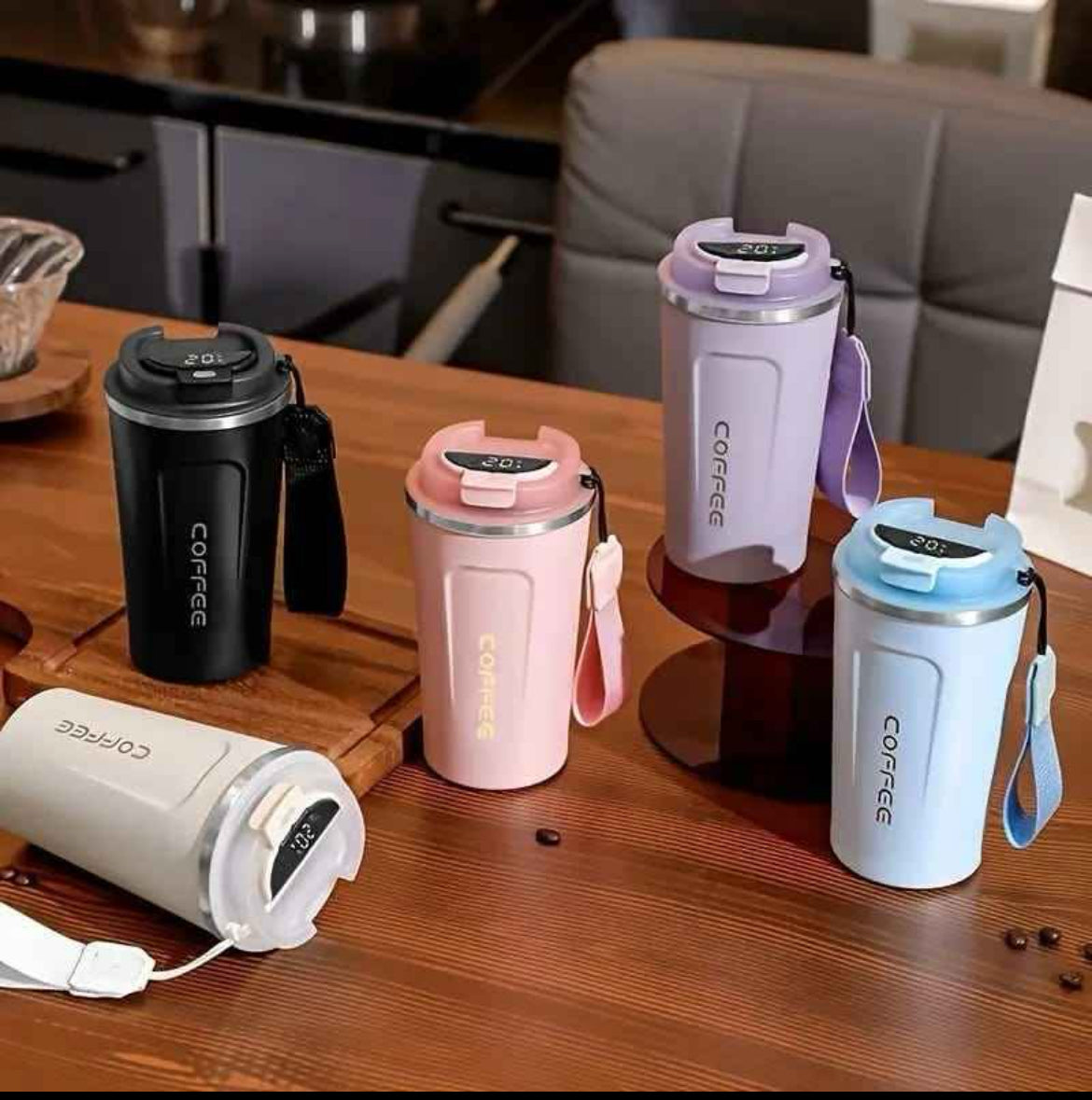 510ml Smart Touch Temperature Display Double Walled Travel Coffee Flask